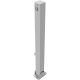 Barrier posts Steel tube 70 x 70 mm foldable, with triangular locking mechanism