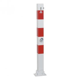   Korlátoszlop lehajtható 70x70 mm - henger és háromszög zárral