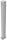 Barrier posts Steel tube 70 x 70 mm stationary, to be fixed by plugs with base plate, hot-dip galvanized / coated white