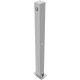 Barrier posts Steel tube 70 x 70 mm foldable, with 8 mm triangular lock
