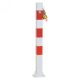 Barrier posts Steel tube 70 x 70 mm foldable, for padlock