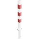 Barrier posts Steel tube 70 x 70 mm foldable, with Euro profile cylinder lock