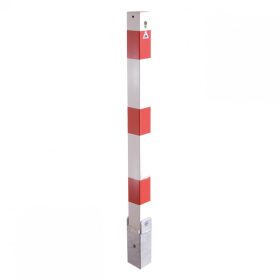   Korlátoszlop 70x70 mm - emelhető/billenthető - hengerzárral