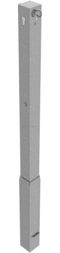 Barrier posts Steel tube 70 x 70 mm removable, with Euro profile cylinder lock