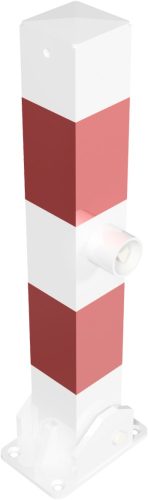 Korlátoszlop lehajtható 70x70 mm - 500 mm - háromszög zárral