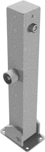 Korlátoszlop lehajtható 70x70 mm - 500 mm - háromszög zárral
