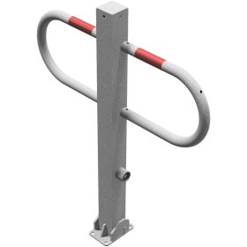   Lehajtható átjárás és parkolásgátló sorompó háromszögzárral