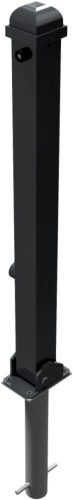 Díszes poller - TÍPUS 4730 - 70 x 70 mm - lehajtható - alaptesttel
