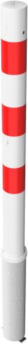 Barrier posts Steel tube Ø 76 x 2,6 mm removable, with Euro profile cylinder lock