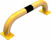 Anti-nudge hoop steel tube Ø 76 mm yellow / black