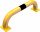Anti-nudge hoop steel tube Ø 76 mm yellow / black