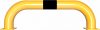 Anti-nudge hoop steel tube Ø 76 mm yellow / black