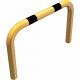 Anti-nudge hoop steel tube Ø 76 mm yellow / black