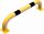 Anti-nudge hoop steel tube Ø 76 mm yellow / black