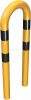 Anti-nudge hoop steel tube Ø 76 mm yellow / black
