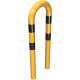 Anti-nudge hoop steel tube Ø 76 mm yellow / black