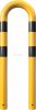 Anti-nudge hoop steel tube Ø 76 mm yellow / black