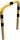 Anti-nudge hoop steel tube Ø 76 mm yellow / black