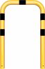 Anti-nudge hoop steel tube Ø 76 mm yellow / black