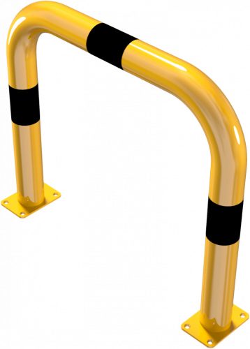  Anti-nudge hoop steel tube Ø 76 mm yellow / black