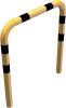 Anti-nudge hoop steel tube Ø 76 mm yellow / black