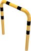 Anti-nudge hoop steel tube Ø 76 mm yellow / black