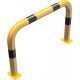 Anti-nudge hoop steel tube Ø 76 mm yellow / black