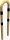 Anti-nudge hoop steel tube Ø 76 mm yellow / black