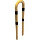 Anti-nudge hoop steel tube Ø 76 mm yellow / black