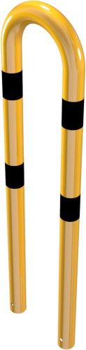Anti-nudge hoop steel tube Ø 76 mm yellow / black