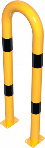  Anti-nudge hoop steel tube Ø 76 mm yellow / black