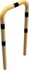 Anti-nudge hoop steel tube Ø 76 mm yellow / black