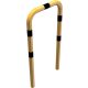 Anti-nudge hoop steel tube Ø 76 mm yellow / black