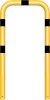Anti-nudge hoop steel tube Ø 76 mm yellow / black