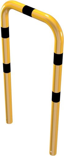 Anti-nudge hoop steel tube Ø 76 mm yellow / black