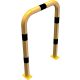 Anti-nudge hoop steel tube Ø 76 mm yellow / black