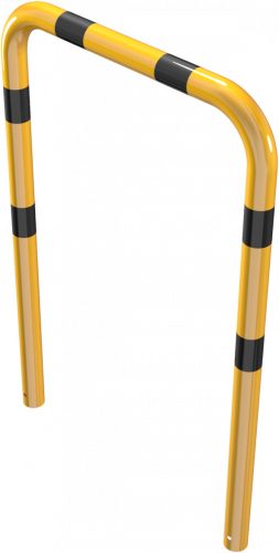 Anti-nudge hoop steel tube Ø 76 mm yellow / black
