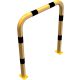 Anti-nudge hoop steel tube Ø 76 mm yellow / black