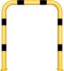 Anti-nudge hoop steel tube Ø 76 mm yellow / black