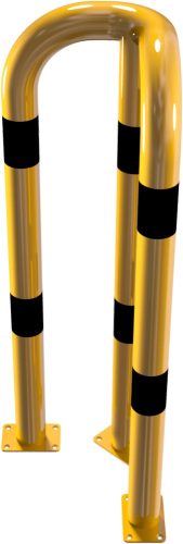 Ütközésvédő korlát - 90°-os egyenlő szárú sarokelem - Ø76 mm