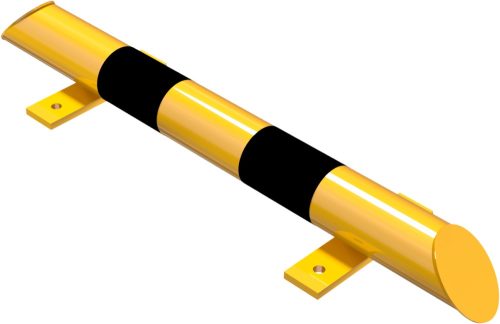 Anti-nudge bar round steel tube Ø 76 mm to be fixed by plugs