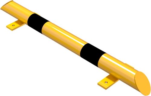 Anti-nudge bar round steel tube Ø 76 mm to be fixed by plugs