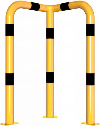 Ütközésvédő korlát - 90°-os egyenlő szárú sarokelem - Ø76 mm