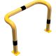 Anti-nudge hoop double-sided, deep version steel tube Ø 76 mm yellow / black