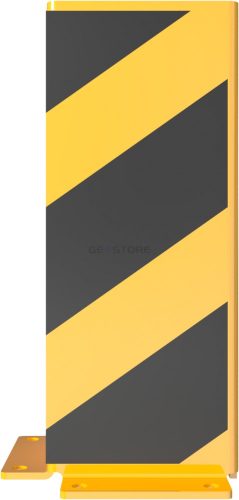 Crash guard angle with reinforced edges