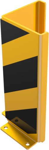 Crash guard angle with reinforced edges