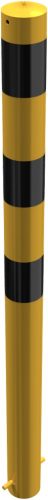 Barrier post steel tube Ø 89 x 2,9 mm yellow / black