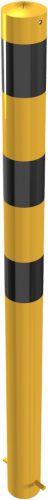 Barrier post steel tube Ø 89 x 2,9 mm yellow / black