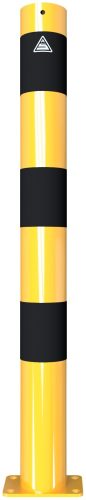Barrier post steel tube Ø 89 x 2,9 mm yellow / black
