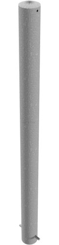 Barrier posts Steel tube Ø 89 x 2,9 mm stationary, for casting in concrete hot-dip galvonized / white coated